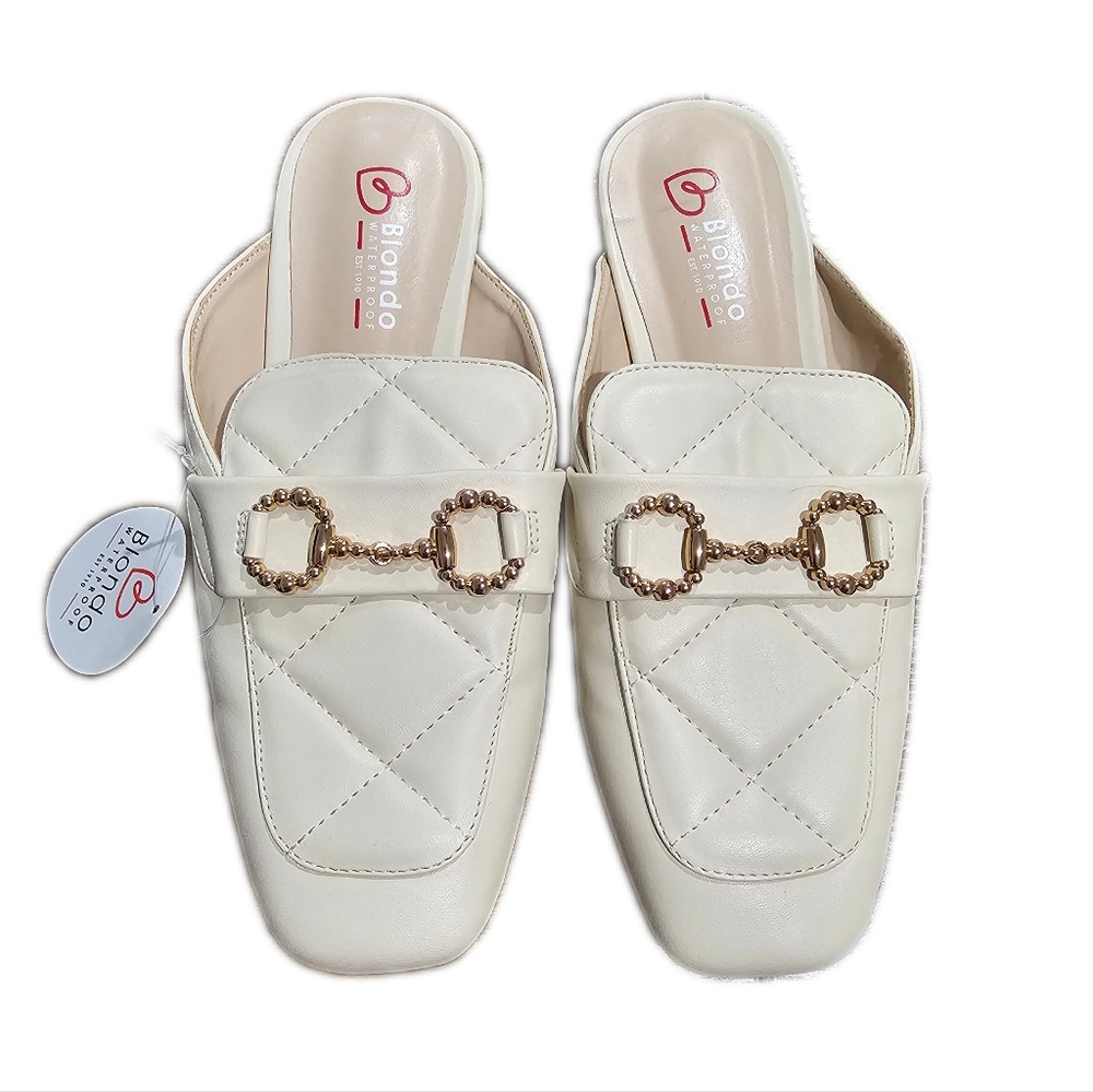 NWT Blondo Sharon Quilted Loafer Mule 7